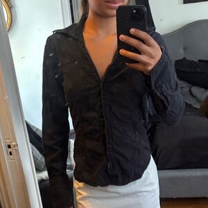 Black Button-Up Shirt